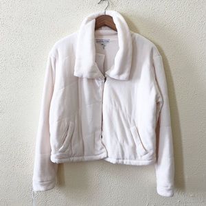 NWT Young Fabulous & Broke Flurry Puffy Velour Jacket M